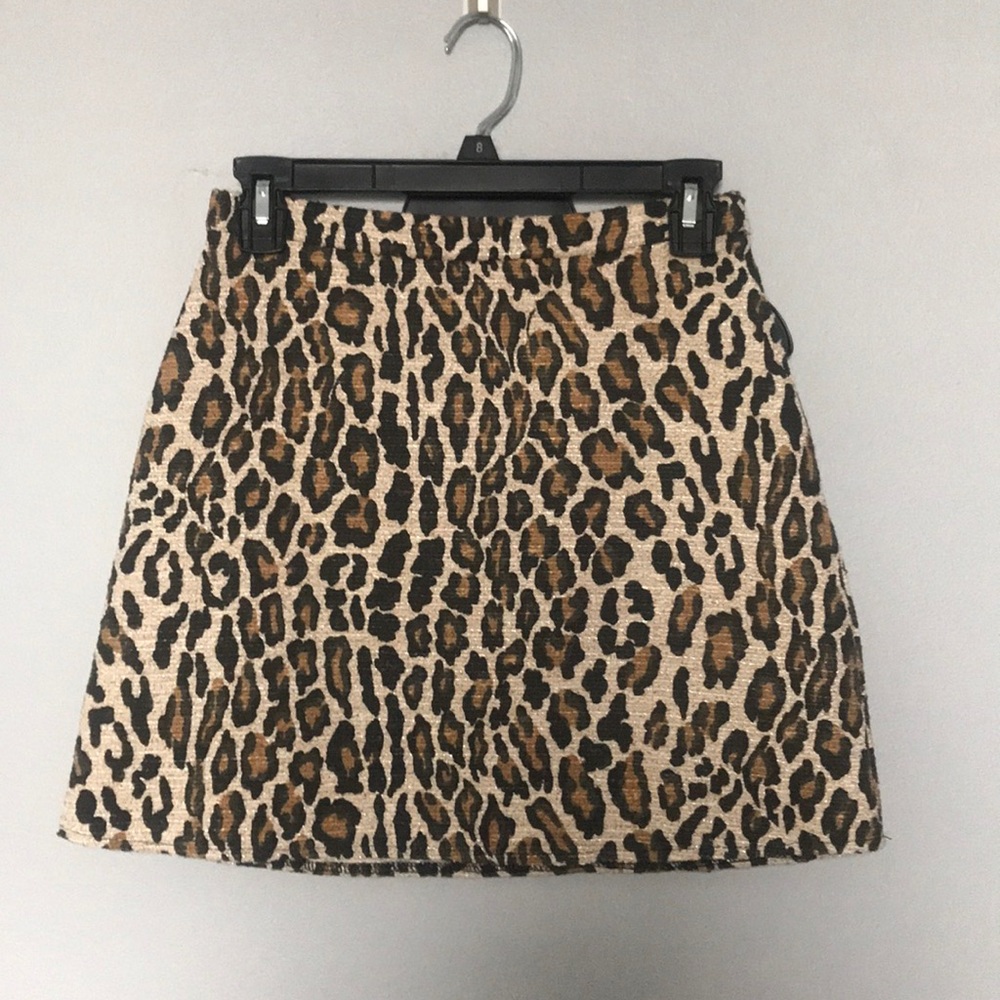 Waverly Grey XS cheetah print mini skirt